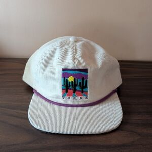 Mighty Fine Corduroy Texas Cactus Embroidered Cap
